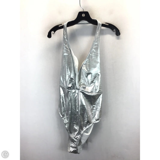 Swimsuit By Clothes Mentor In Silver, Size: 4x
