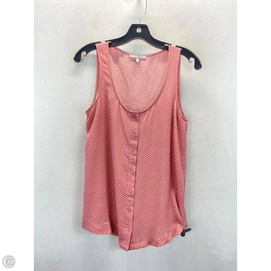 Top Sleeveless By Clothes Mentor In Polkadot Pattern, Size: S