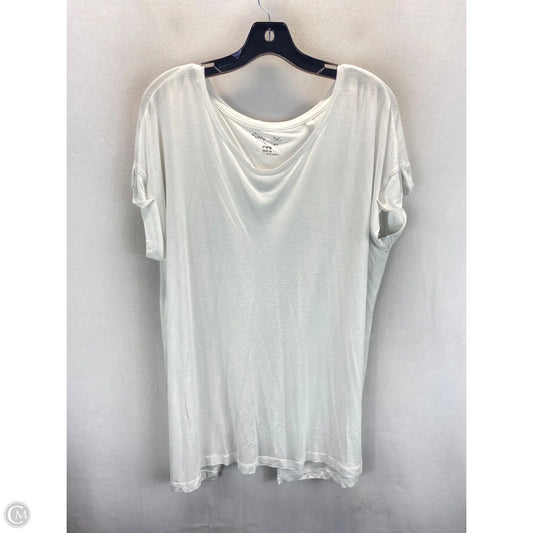 Top Short Sleeve By Clothes Mentor In White, Size: 20