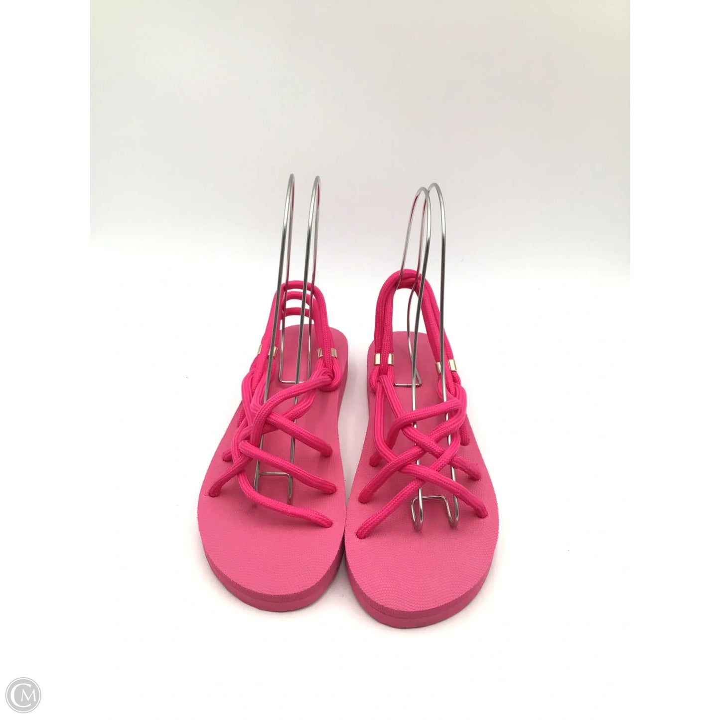 Sandals Flats By Clothes Mentor In Pink, Size: 10