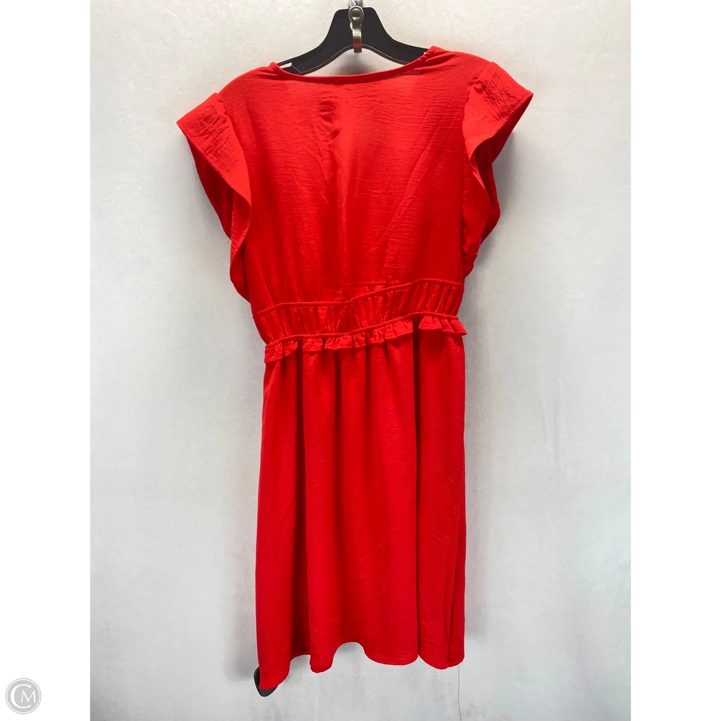 Dress Casual Midi By Monteau In Red, Size: S