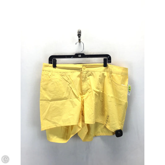 Shorts By Clothes Mentor In Yellow, Size: 22