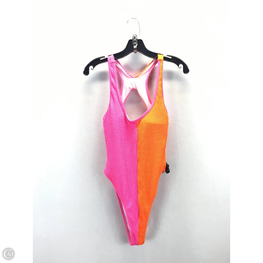 Swimsuit By Shein In Orange & Pink, Size: L