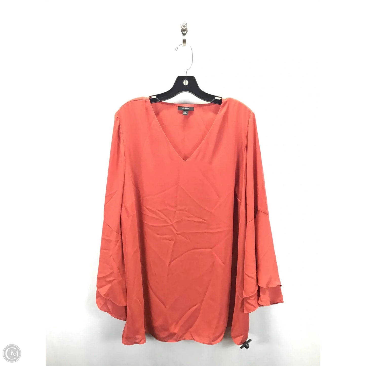 Top Long Sleeve By Alfani In Orange, Size: 18