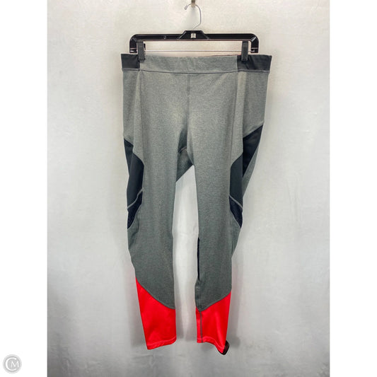 Athletic Leggings By Ivy Park In Grey & Red, Size: Xl