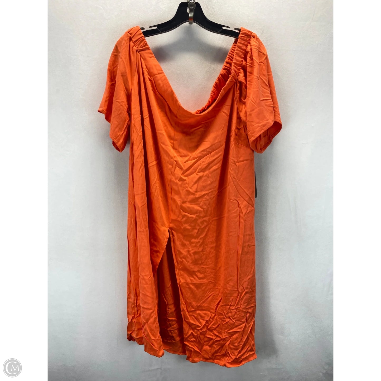 Tunic Short Sleeve By Eloquii In Orange, Size: 20