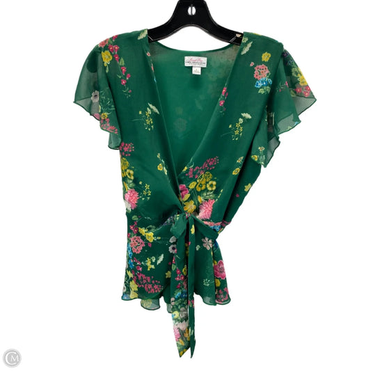 Top Short Sleeve By New York And Co In Green, Size: S