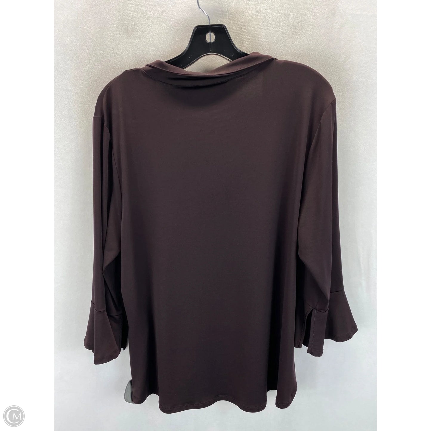 Top Long Sleeve By New York And Co In Maroon, Size: Xl