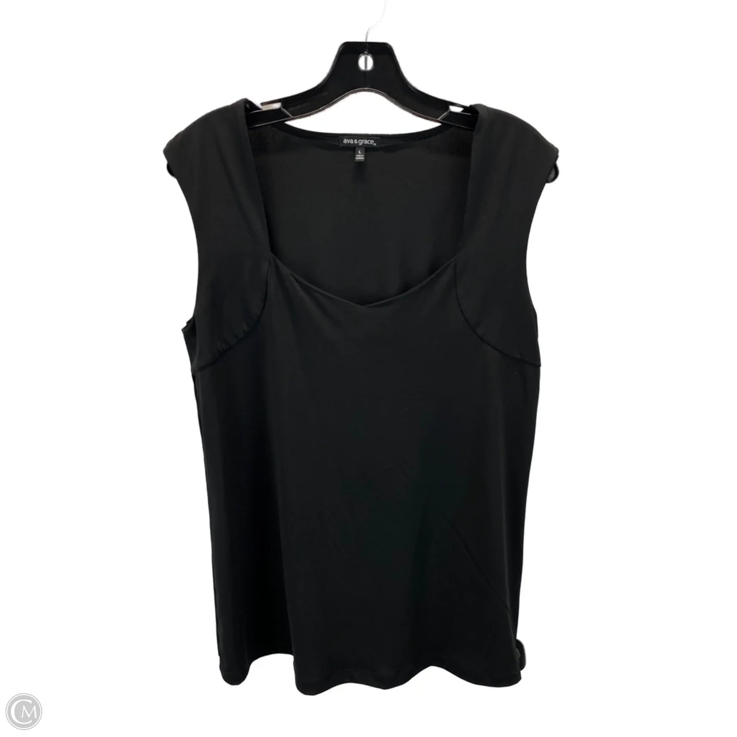 Top Sleeveless By Clothes Mentor In Black, Size: L
