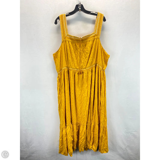 Dress Casual Maxi By Old Navy In Yellow, Size: Xxl