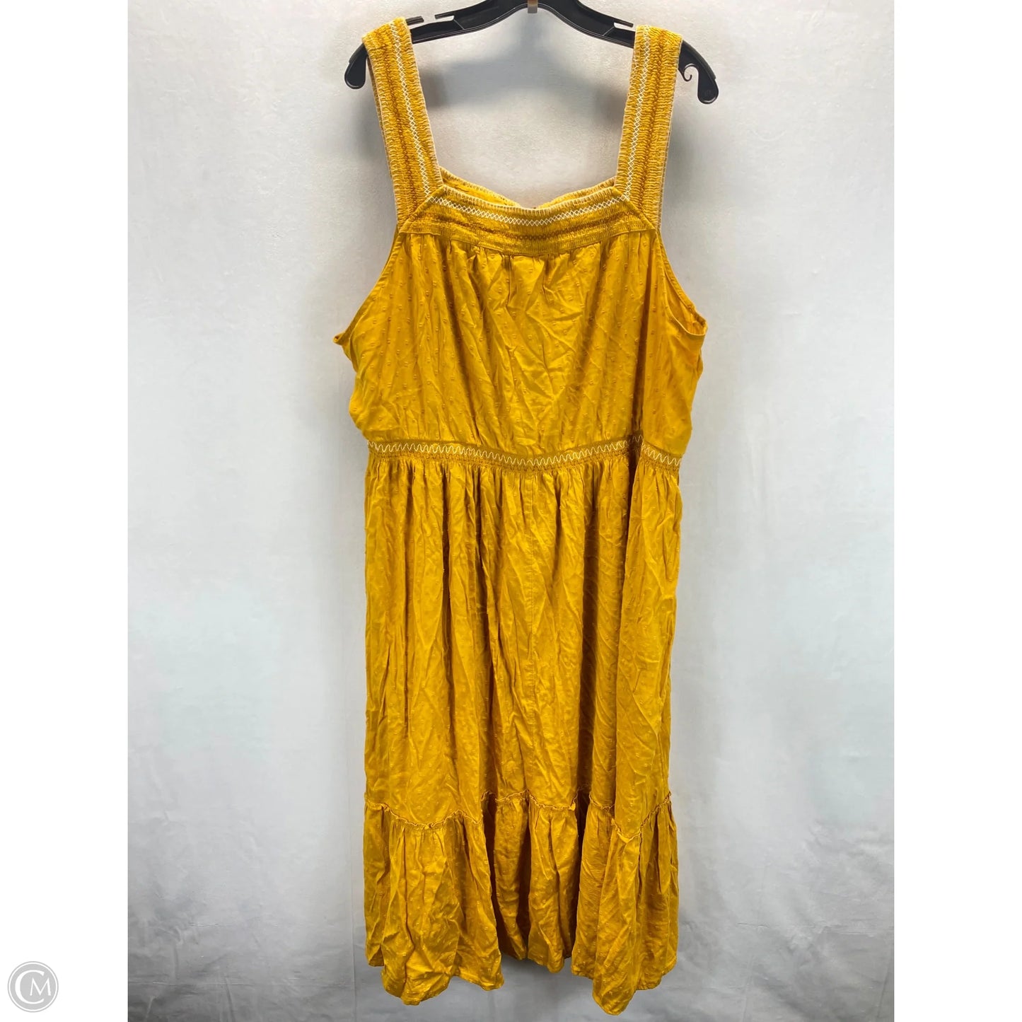 Dress Casual Maxi By Old Navy In Yellow, Size: Xxl
