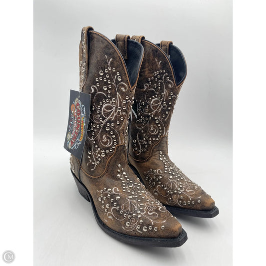 Boots Western By Clothes Mentor In Brown, Size: 9.5