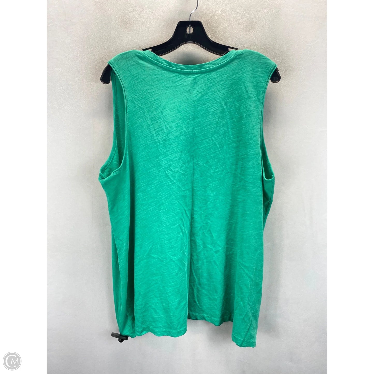 Top Sleeveless By Time And Tru In Green, Size: Xxl