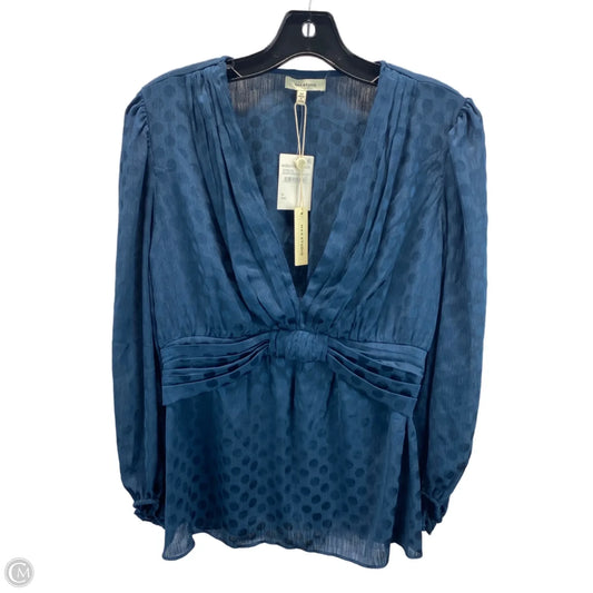 Top Long Sleeve By Max Studio In Teal, Size: M