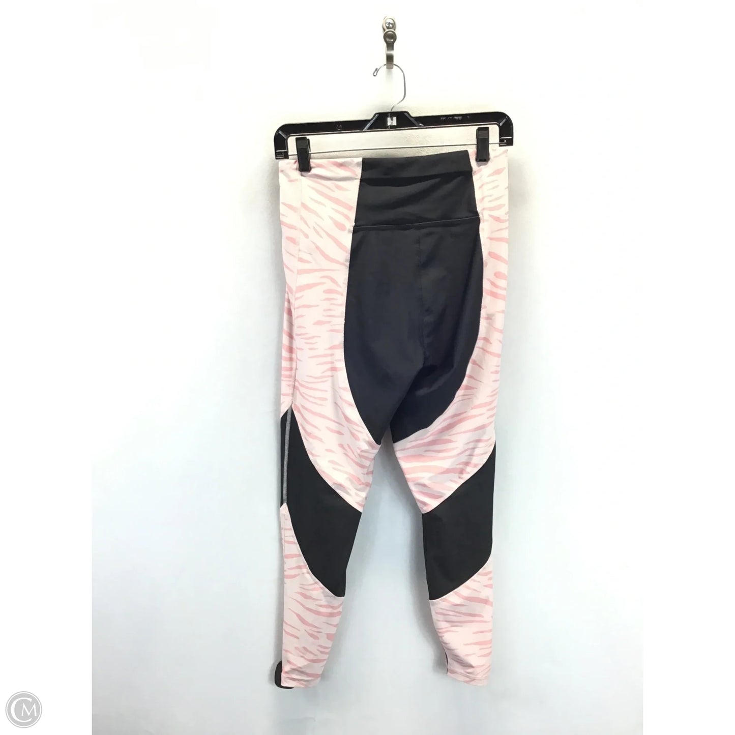 Athletic Leggings By Puma In Black & Pink, Size: M