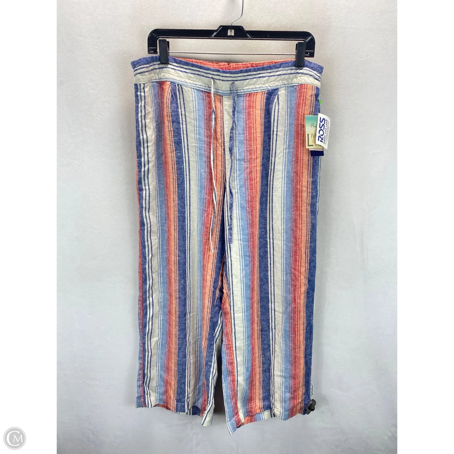Pants Other By Per Se In Striped Pattern, Size: L