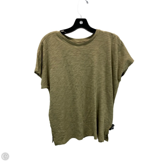 Top Short Sleeve By Madewell In Green, Size: M