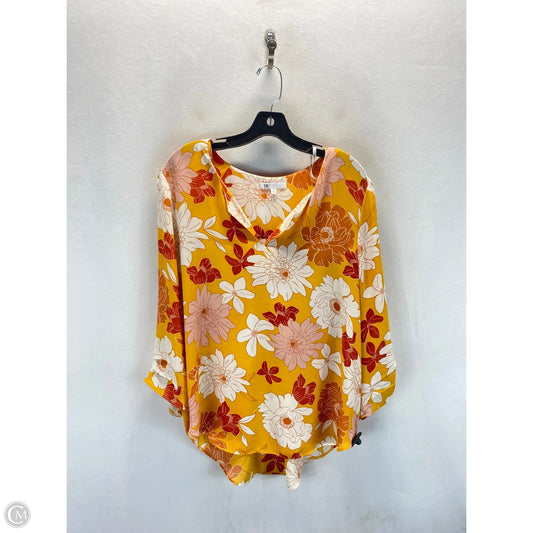 Top Long Sleeve By Dr2 In Orange, Size: Xl