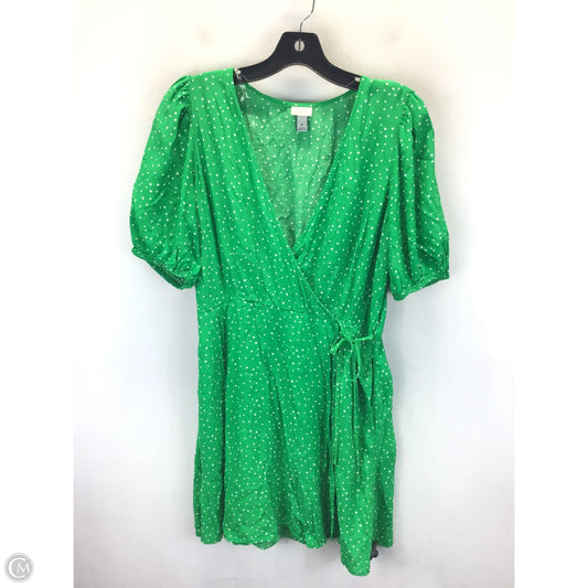 Dress Casual Midi By A New Day In Polkadot Pattern, Size: M