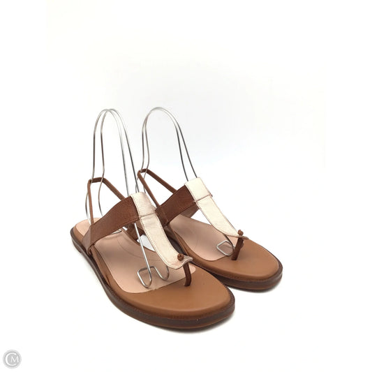 Sandals Flats By Cole-haan In Brown & Gold, Size: 9.5