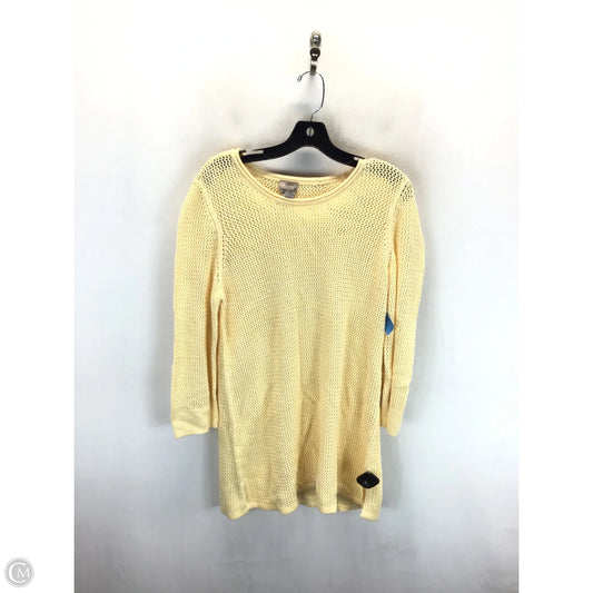 Sweater By Chicos In Yellow, Size: Xl