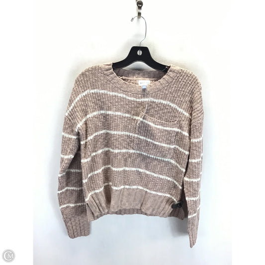 Sweater By Clothes Mentor In Striped Pattern, Size: S
