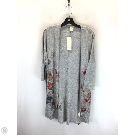 Cardigan By Clothes Mentor In Floral Print, Size: M