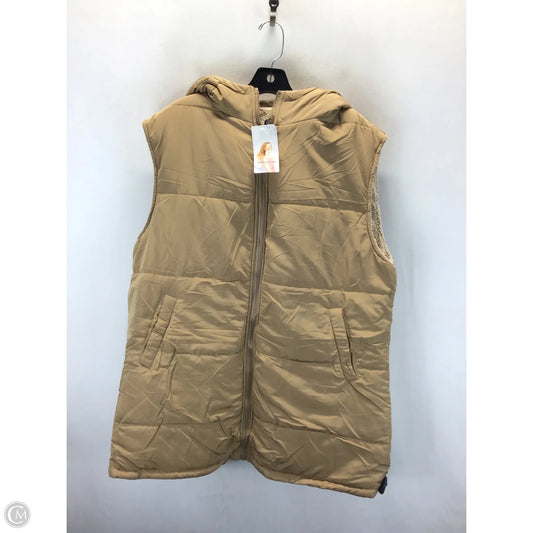 Vest Puffer & Quilted By Clothes Mentor In Tan, Size: Xl
