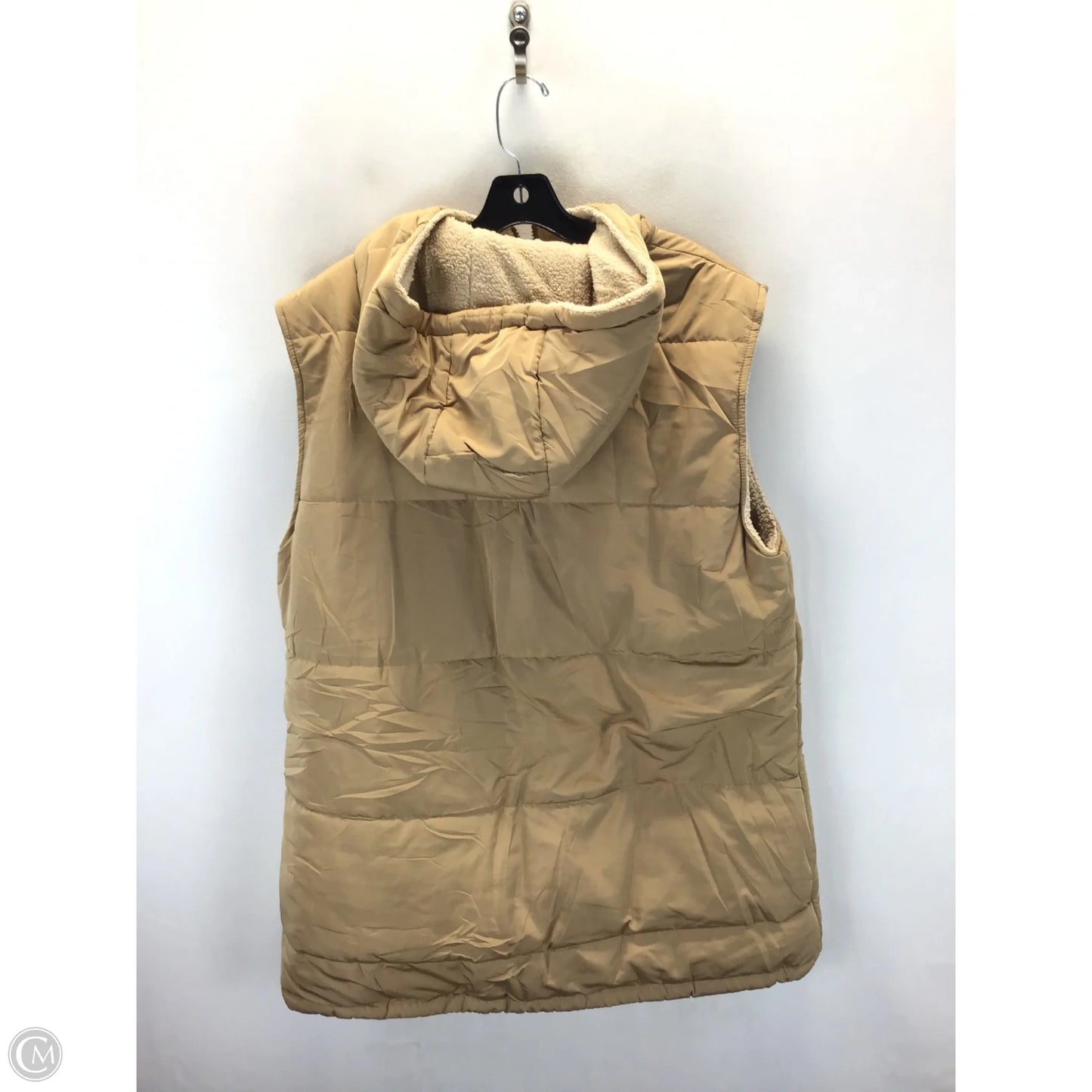 Vest Puffer & Quilted By Clothes Mentor In Tan, Size: Xl