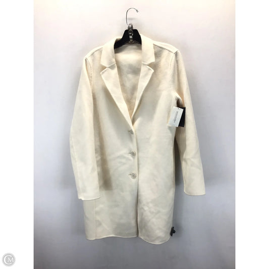 Coat Peacoat By Banana Republic In Cream, Size: M