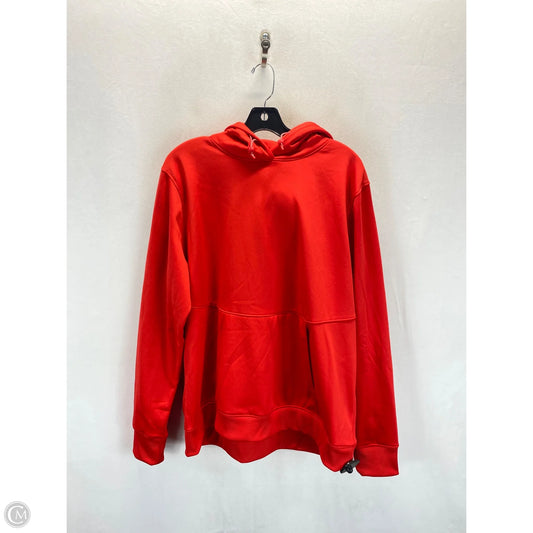 Athletic Sweatshirt Hoodie By Under Armour In Red, Size: Xl