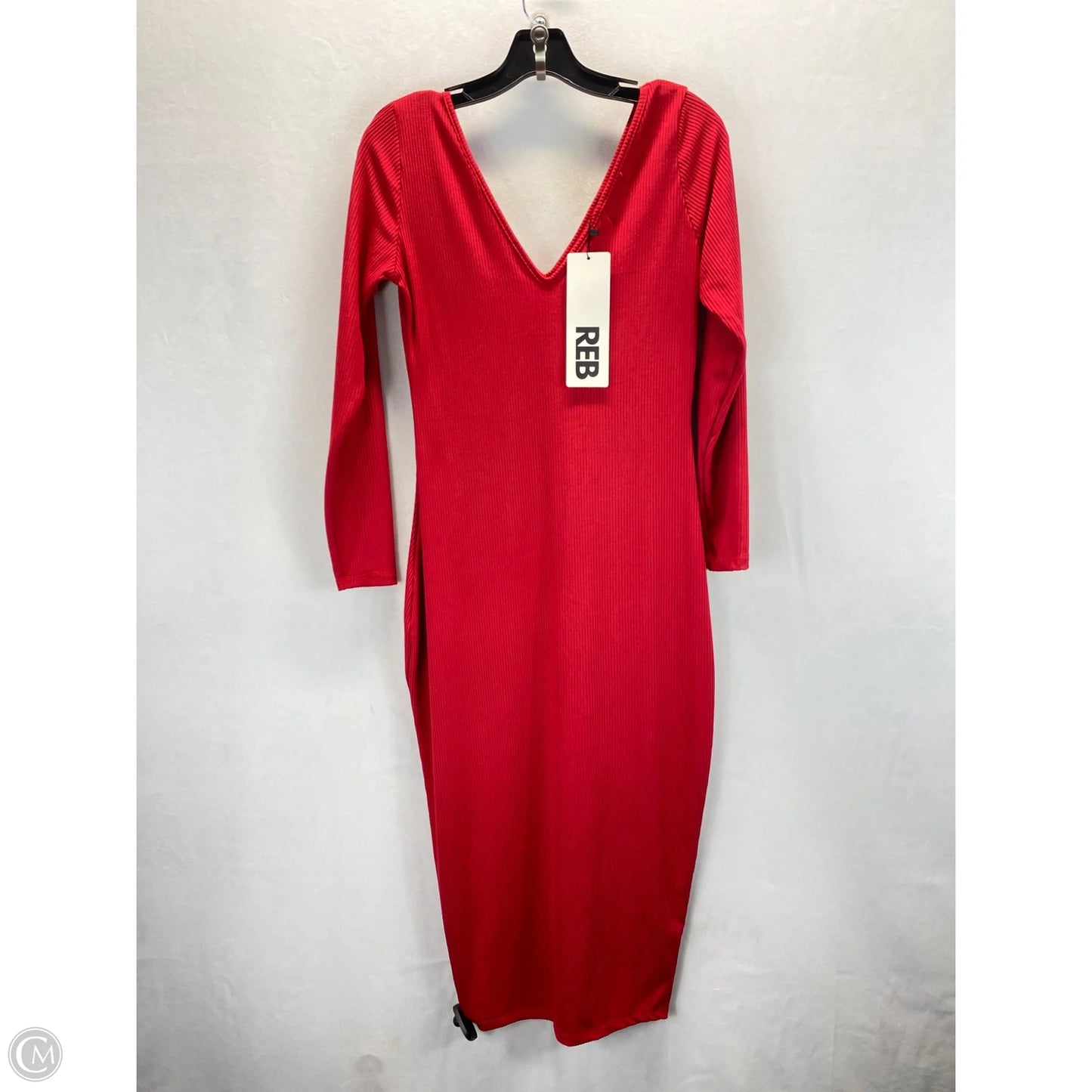 Dress Sweater By Clothes Mentor In Red, Size: L