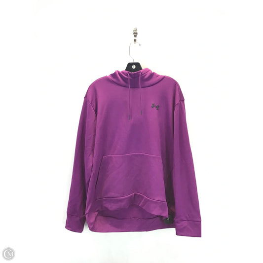 Athletic Sweatshirt Hoodie By Under Armour In Purple, Size: Xl