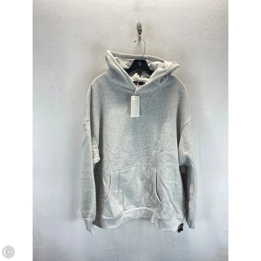 Sweatshirt Hoodie By Clothes Mentor In Grey, Size: Xl