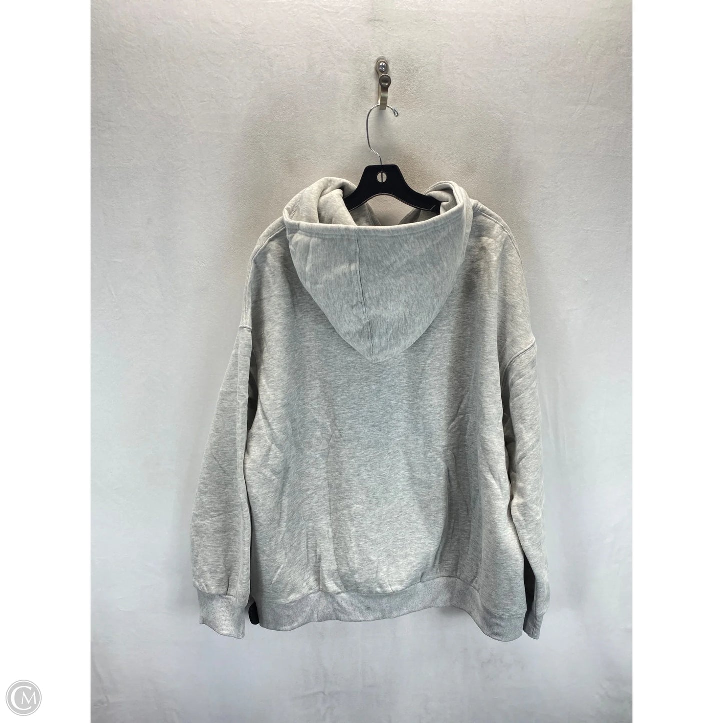 Sweatshirt Hoodie By Clothes Mentor In Grey, Size: Xl