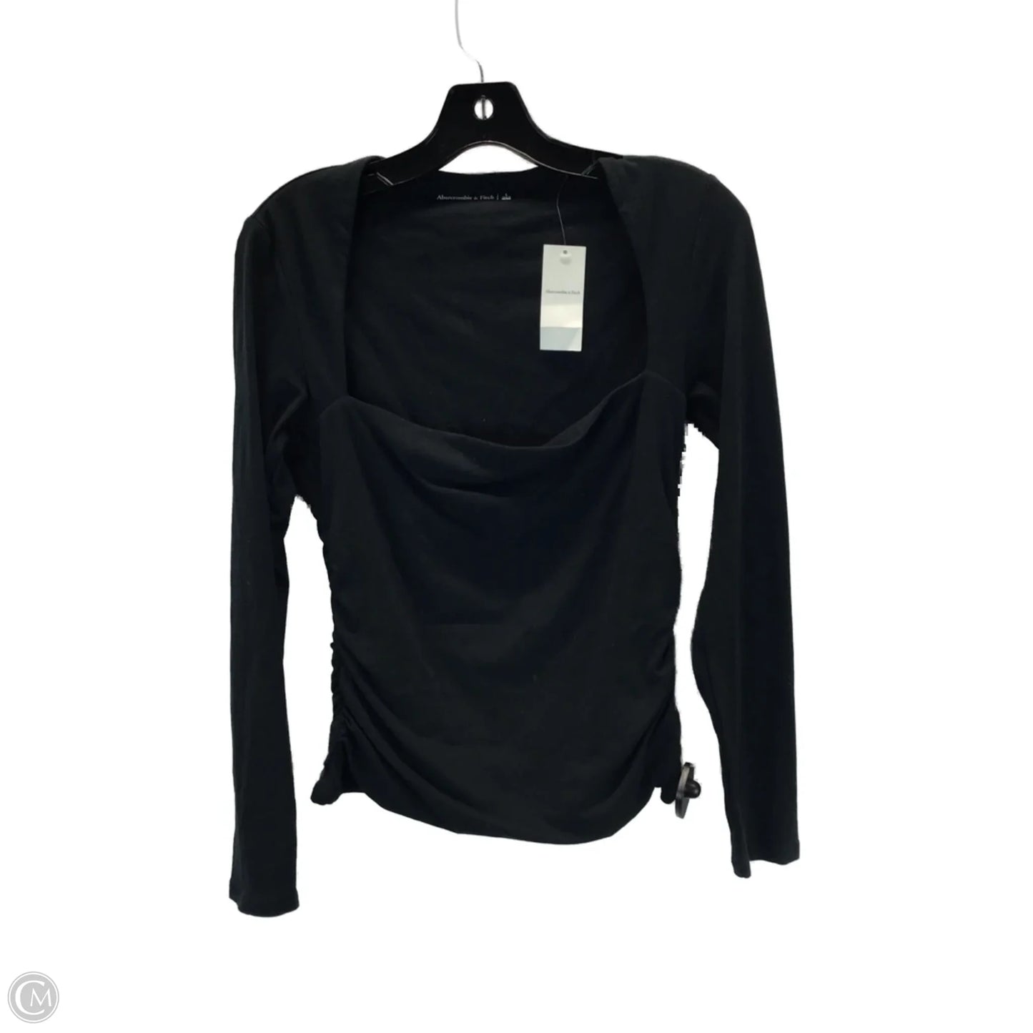Top Long Sleeve By Abercrombie And Fitch In Black, Size: L