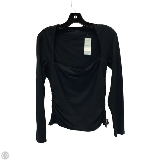 Top Long Sleeve By Abercrombie And Fitch In Black, Size: L