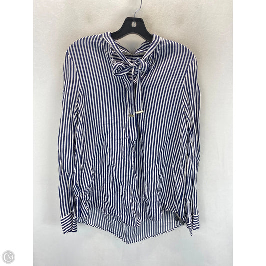 Top Long Sleeve By Zara Women In Striped Pattern, Size: L