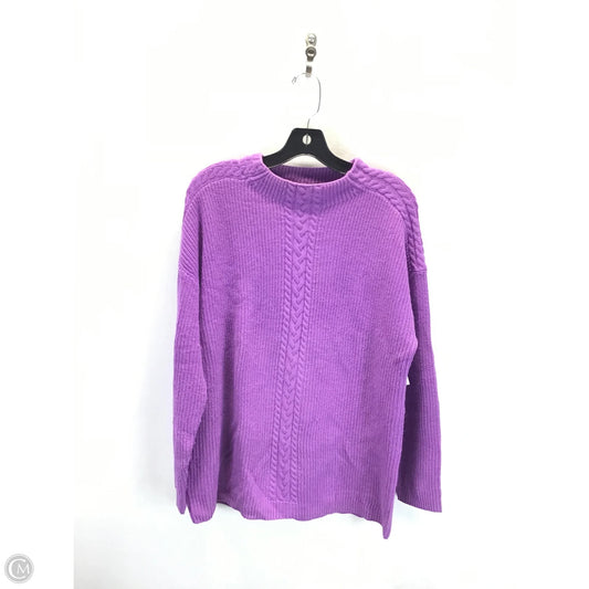 Sweater By Talbots In Purple, Size: Xl