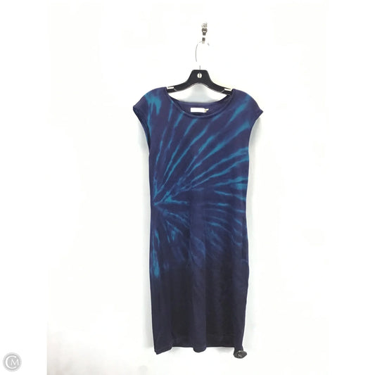 Dress Casual Midi By Calvin Klein In Blue, Size: Lp