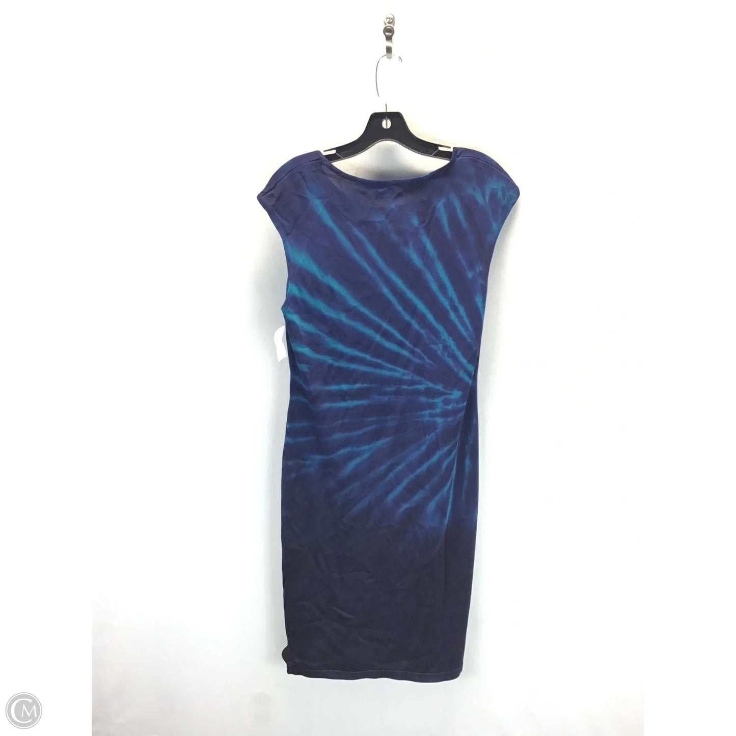 Dress Casual Midi By Calvin Klein In Blue, Size: Lp