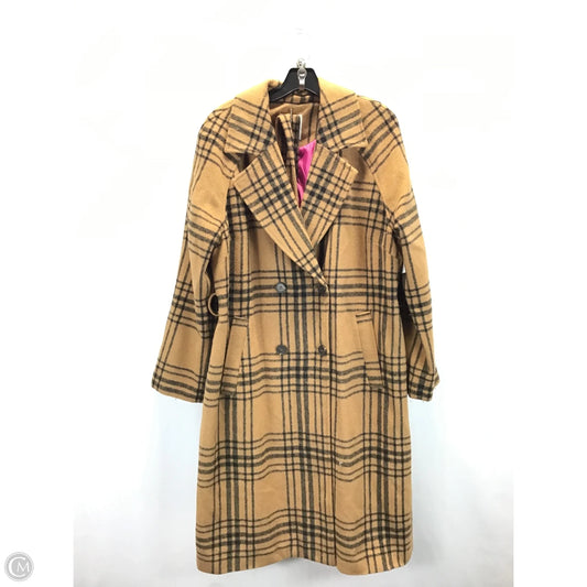 Coat Trench Coat By Avec Les Filles In Black & Brown, Size: Xl
