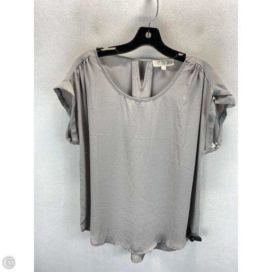 Top Sleeveless By Pink Rose In Grey, Size: L