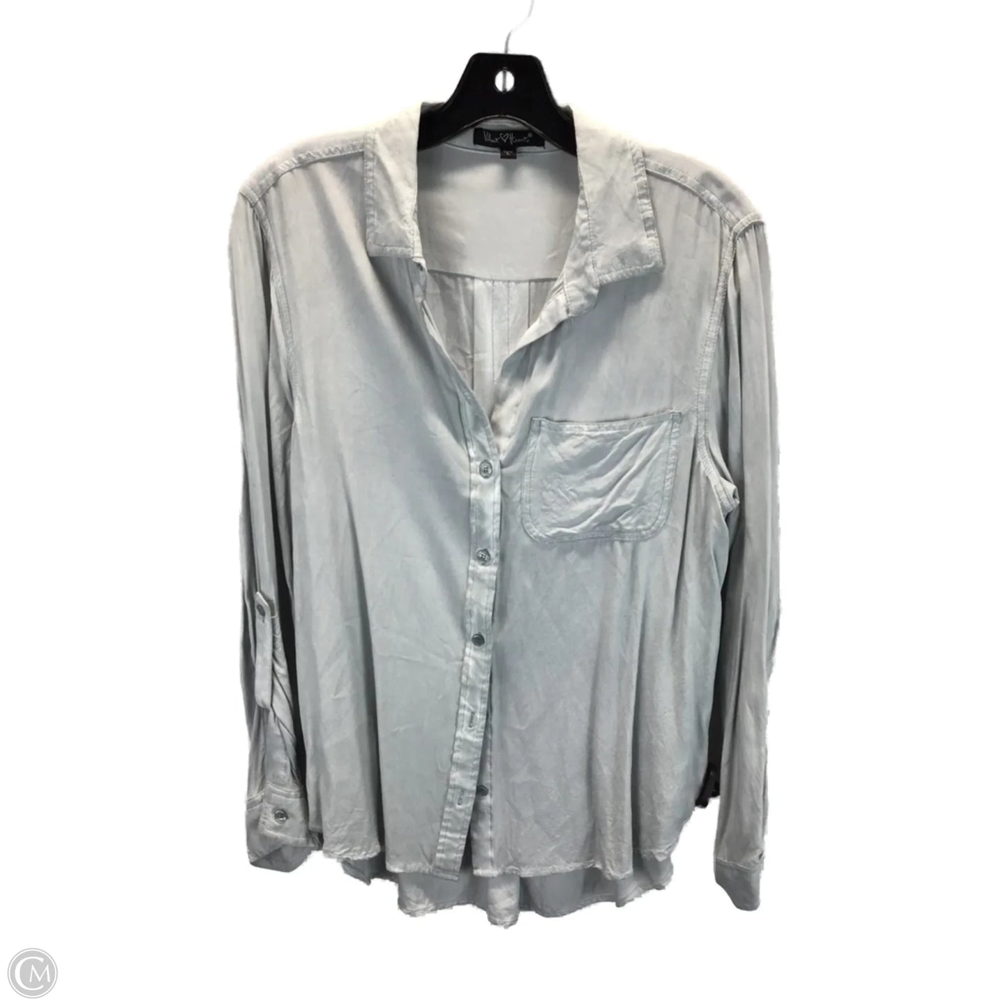 Top Long Sleeve By Velvet Heart In Blue, Size: L
