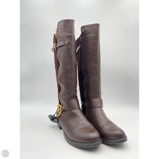 Boots Designer By Michael Kors In Brown, Size: 9