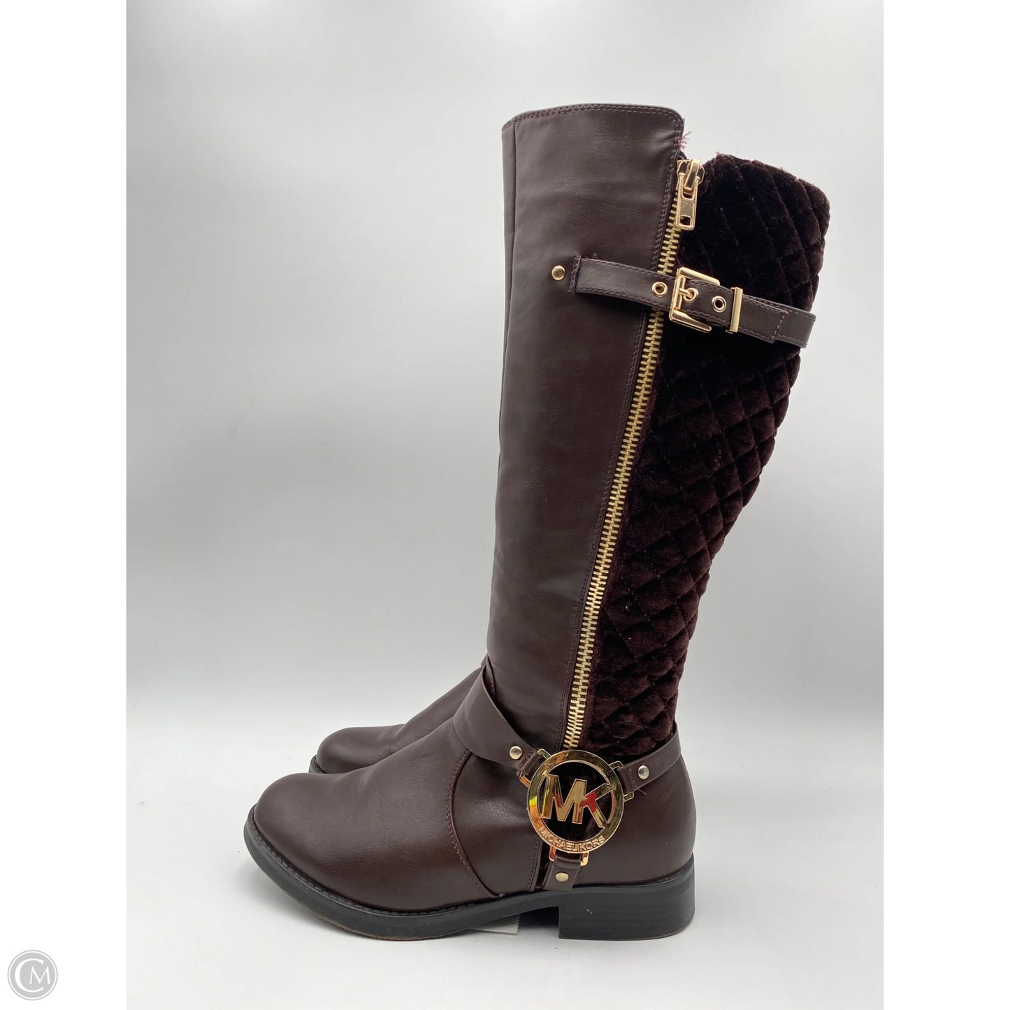 Boots Designer By Michael Kors In Brown, Size: 9