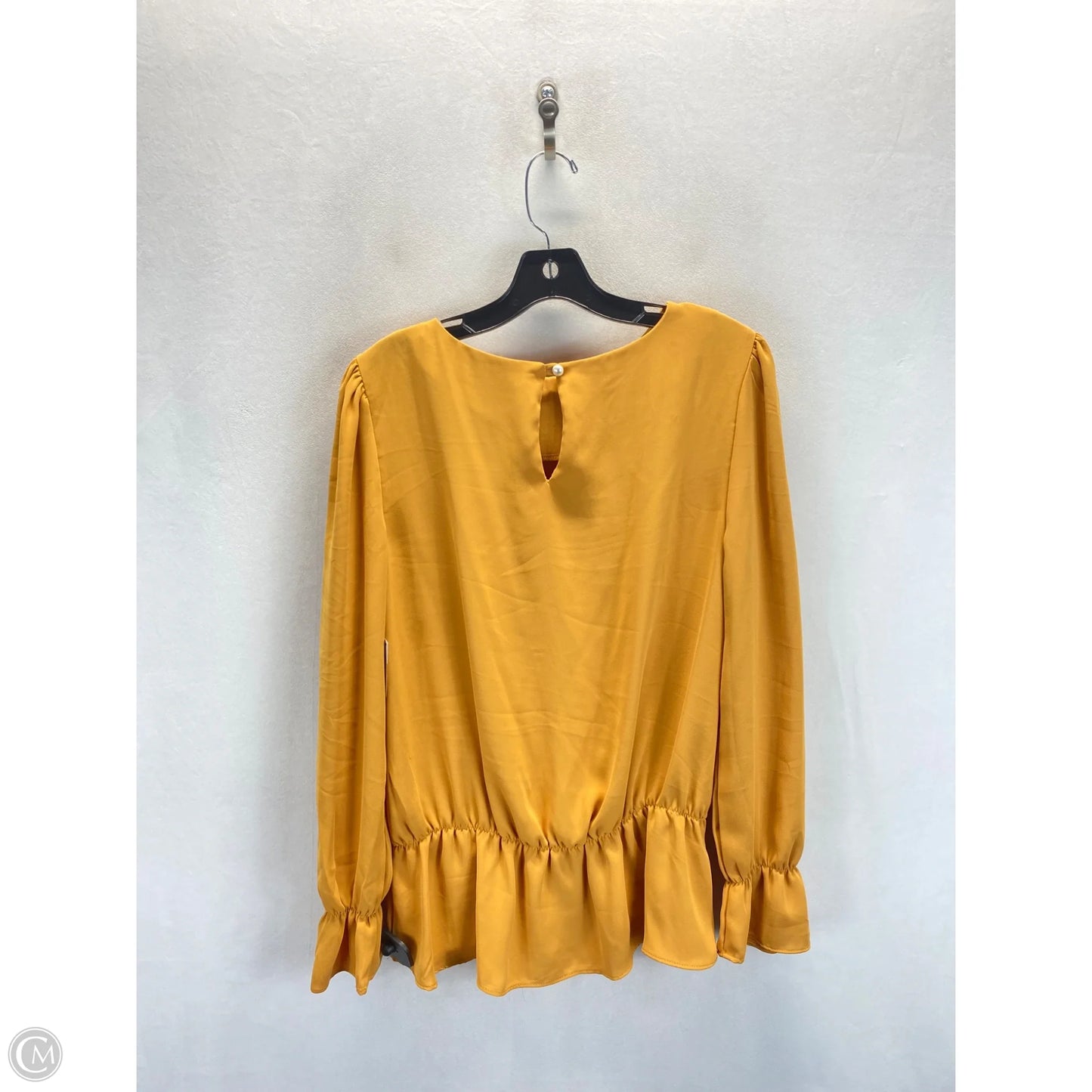 Top Long Sleeve By Zenana Outfitters In Yellow, Size: M