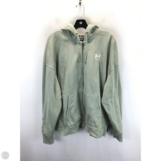 Athletic Sweatshirt Hoodie By Under Armour In Green, Size: Xl