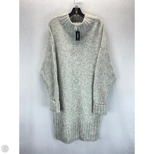 Dress Sweater By Express In Grey, Size: L