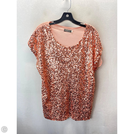 Top Short Sleeve By Clothes Mentor In Pink, Size: L